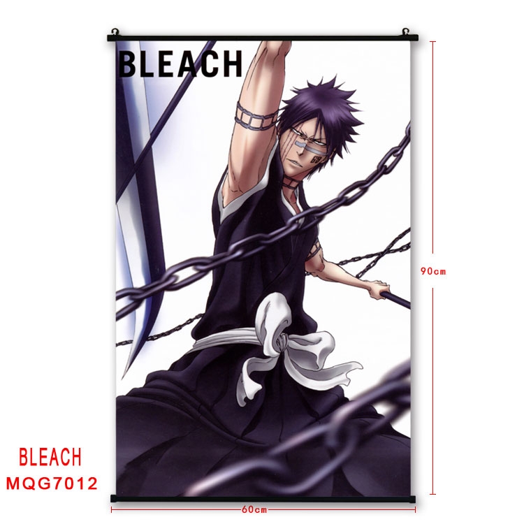 Bleach Anime black Plastic rod Cloth painting Wall Scroll 60X90CM MQG-7012