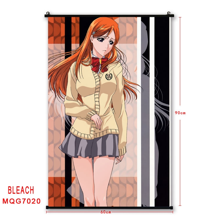 Bleach Anime black Plastic rod Cloth painting Wall Scroll 60X90CM MQG-7020