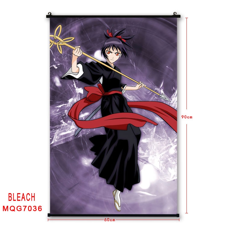 Bleach Anime black Plastic rod Cloth painting Wall Scroll 60X90CM MQG-7036