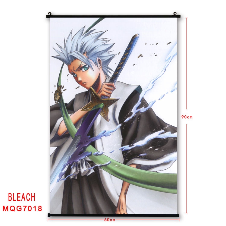 Bleach Anime black Plastic rod Cloth painting Wall Scroll 60X90CM MQG-7018