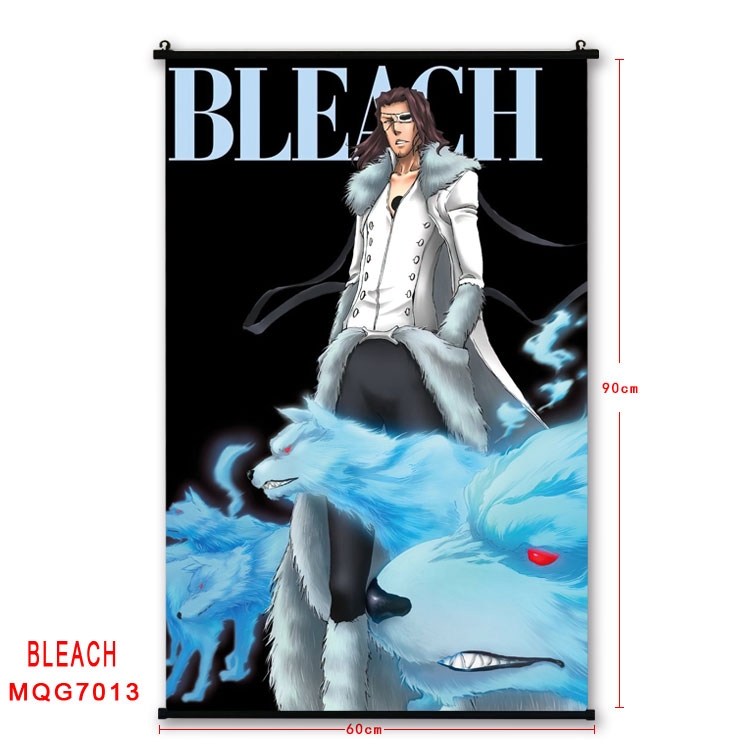 Bleach Anime black Plastic rod Cloth painting Wall Scroll 60X90CM  MQG-7013