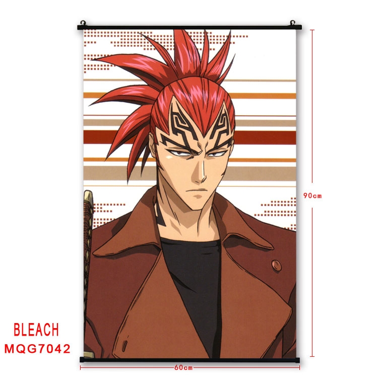 Bleach Anime black Plastic rod Cloth painting Wall Scroll 60X90CM MQG-7042