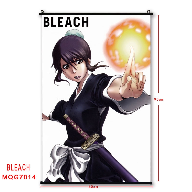 Bleach Anime black Plastic rod Cloth painting Wall Scroll 60X90CM  MQG-7014