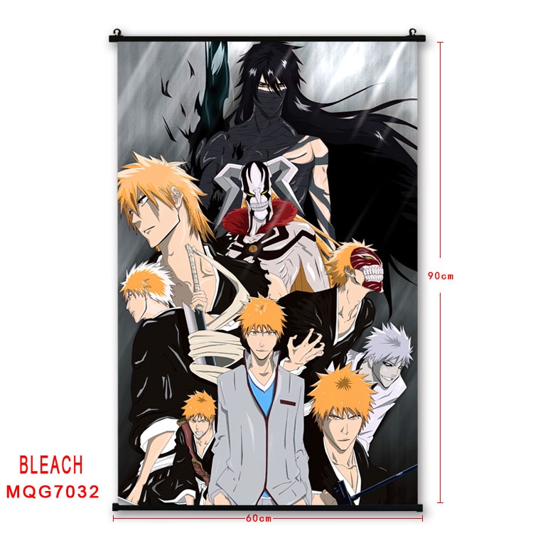 Bleach Anime black Plastic rod Cloth painting Wall Scroll 60X90CM  MQG-7032