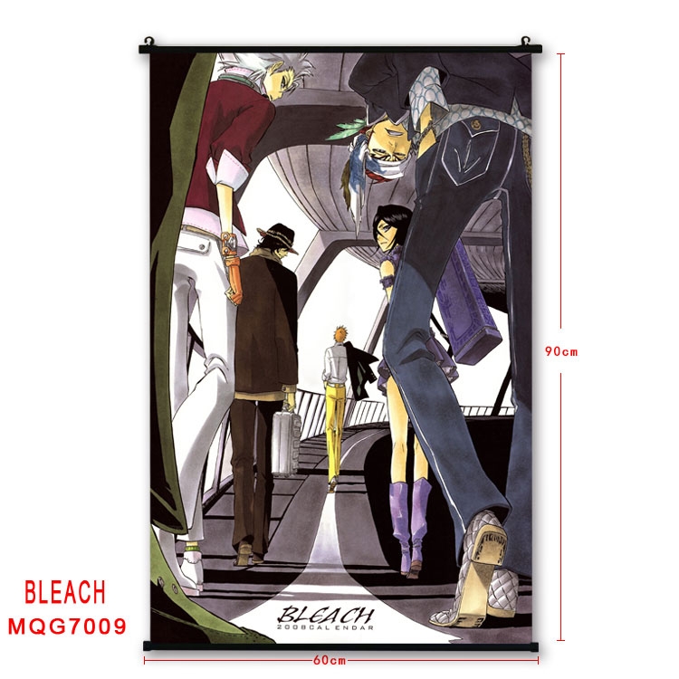 Bleach Anime black Plastic rod Cloth painting Wall Scroll 60X90CM MQG-7009