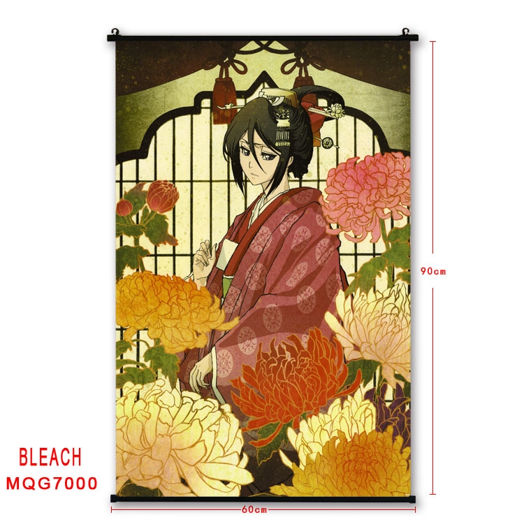 Bleach Anime black Plastic rod Cloth painting Wall Scroll 60X90CM  MQG-7000