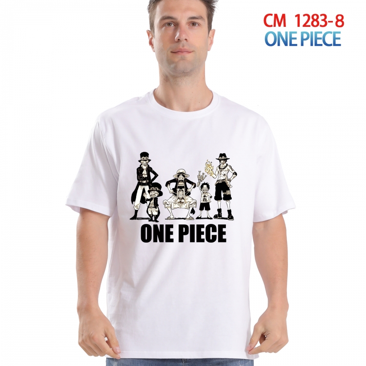 One Piece Printed short-sleeved cotton T-shirt from S to 4XL  CM 1283 8