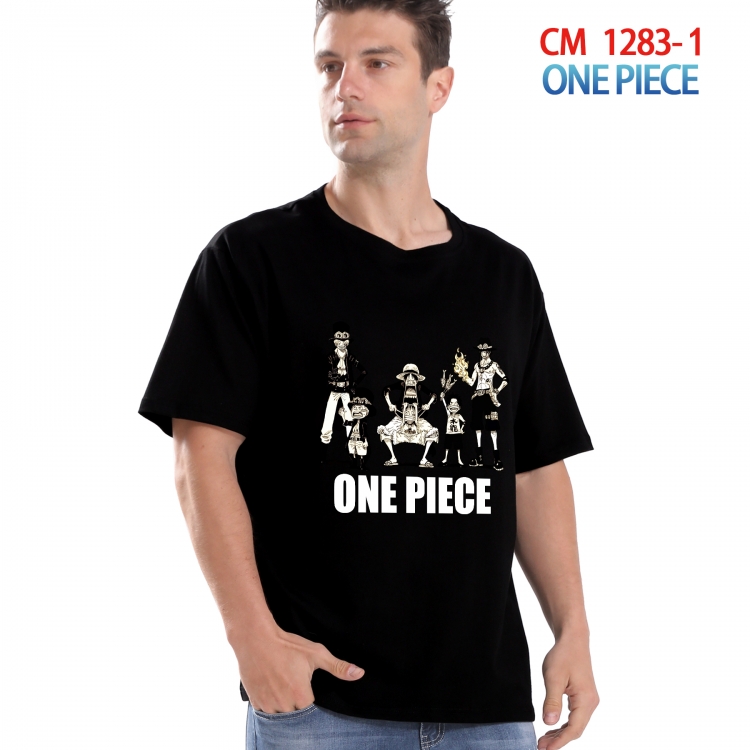 One Piece Printed short-sleeved cotton T-shirt from S to 4XL CM 1283 1