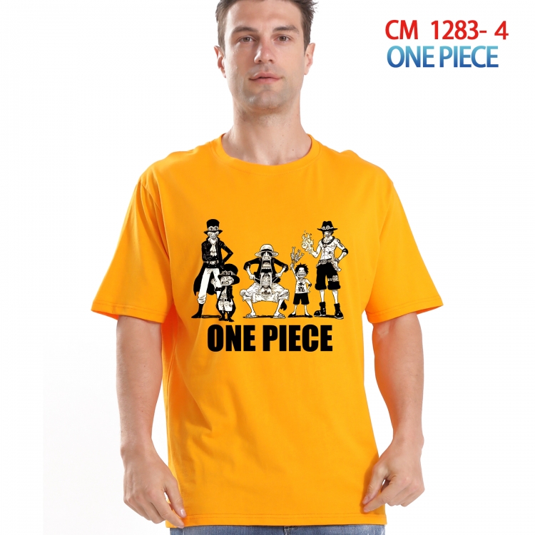 One Piece Printed short-sleeved cotton T-shirt from S to 4XL CM 1283 4
