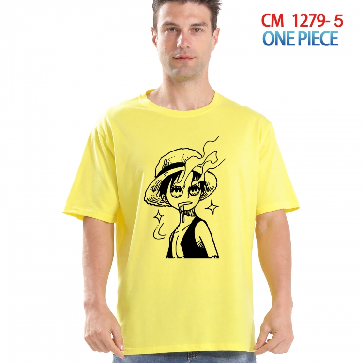 One Piece Printed short-sleeved cotton T-shirt from S to 4XL  CM 1279 5