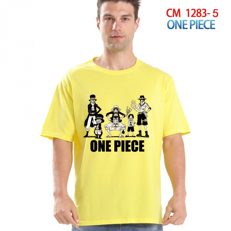 One Piece Printed short-sleeved cotton T-shirt from S to 4XL CM 1283 5