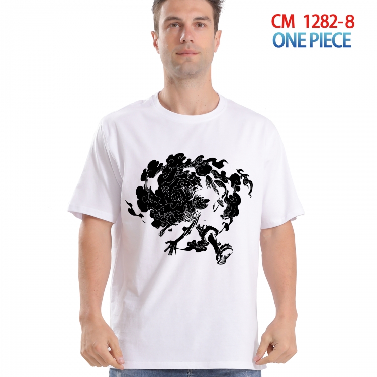 One Piece Printed short-sleeved cotton T-shirt from S to 4XL  CM 1282 8