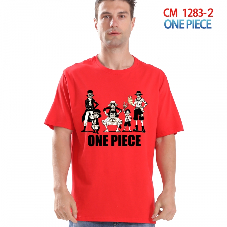 One Piece Printed short-sleeved cotton T-shirt from S to 4XL CM 1283 2