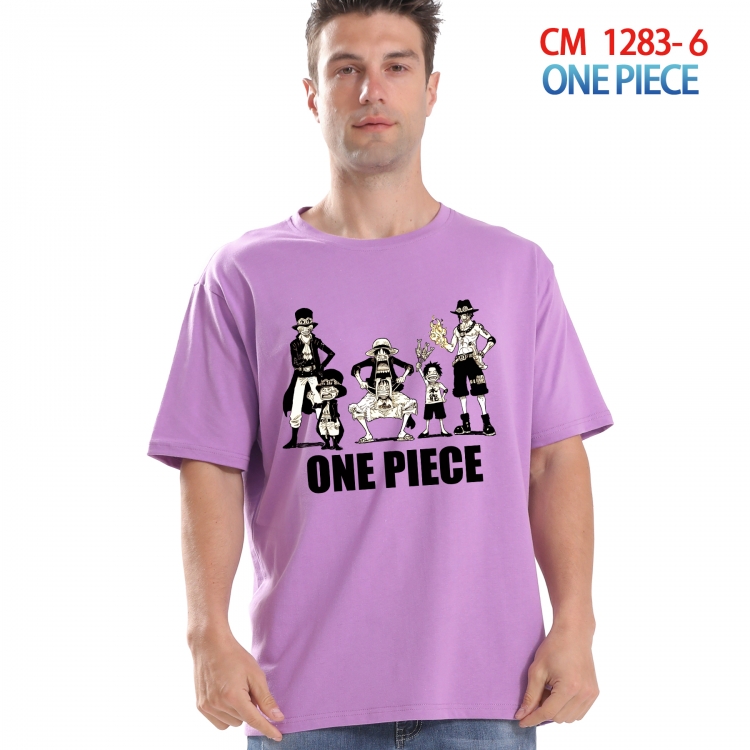 One Piece Printed short-sleeved cotton T-shirt from S to 4XL  CM 1283 6