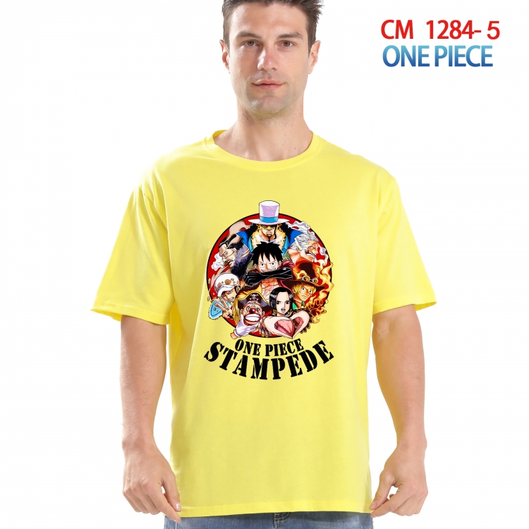 One Piece Printed short-sleeved cotton T-shirt from S to 4XL CM 1284 5