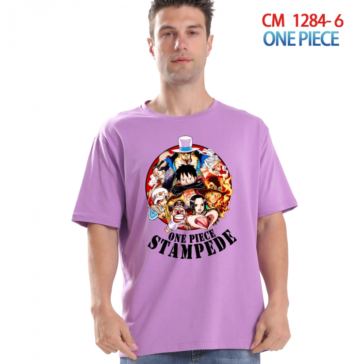 One Piece Printed short-sleeved cotton T-shirt from S to 4XL CM 1284 6