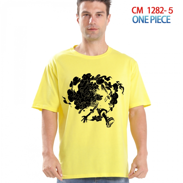 One Piece Printed short-sleeved cotton T-shirt from S to 4XL CM 1282 5