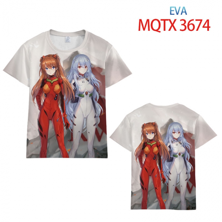 EVA full color printed short-sleeved T-shirt from 2XS to 5XL MQTX-3674