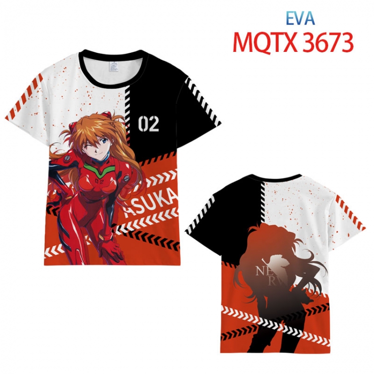 EVA full color printed short-sleeved T-shirt from 2XS to 5XL MQTX-3673