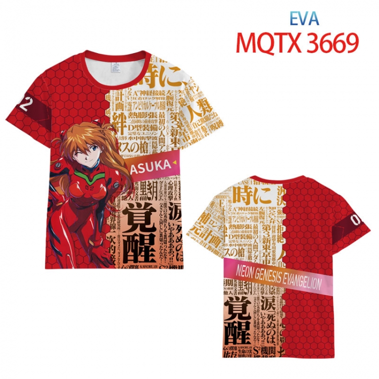 EVA full color printed short-sleeved T-shirt from 2XS to 5XL MQTX-366