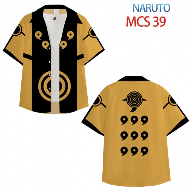 Naruto Anime peripheral full color short-sleeved shirt from XS to 4XL  MCS 39