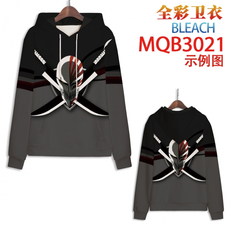 Bleach Full color hooded sweatshirt without zipper pocket from XXS to 4XL  MQB-3021