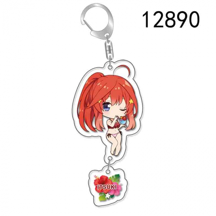 The Quintessential Qunintupiets Anime acrylic Pendant Key Chain  price for 5 pcs 12890