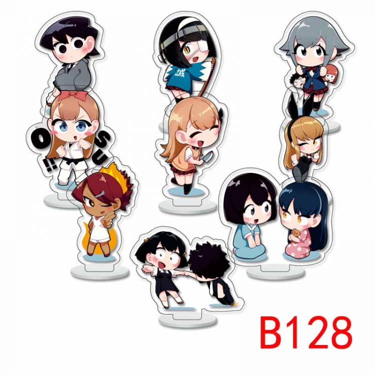 Komi-san wa, Komyushou Desu Anime Character acrylic Small Standing Plates  Keychain 6cm a set of 9 B128