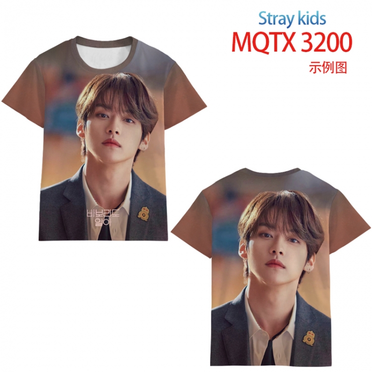 Stray Kids full color printed short-sleeved T-shirt from 2XS to 5XL MQTX 3200