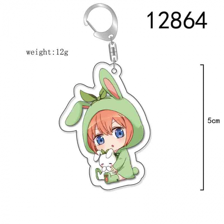 The Quintessential Qunintupiets Anime Acrylic Keychain Charm price for 5 pcs 12864