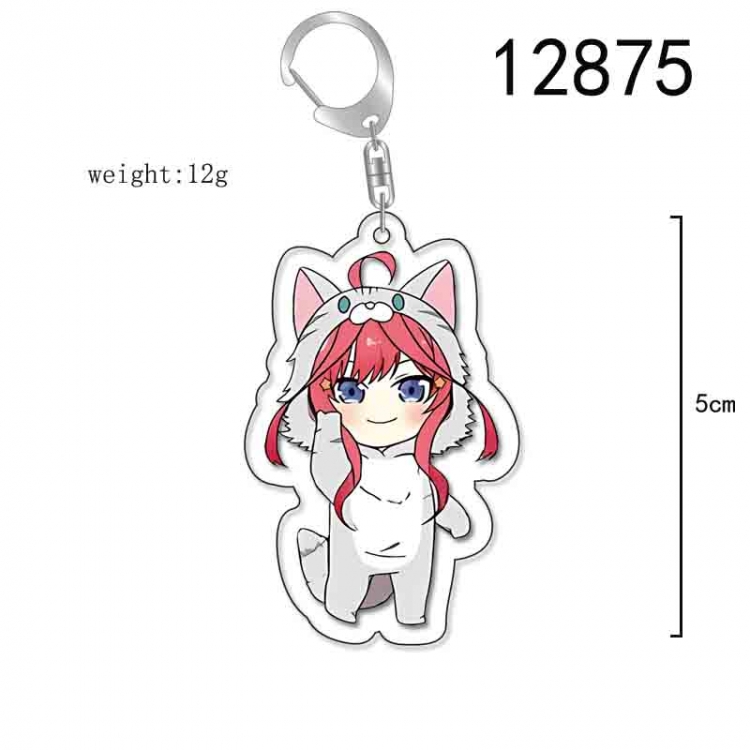 The Quintessential Qunintupiets Anime Acrylic Keychain Charm price for 5 pcs 12875