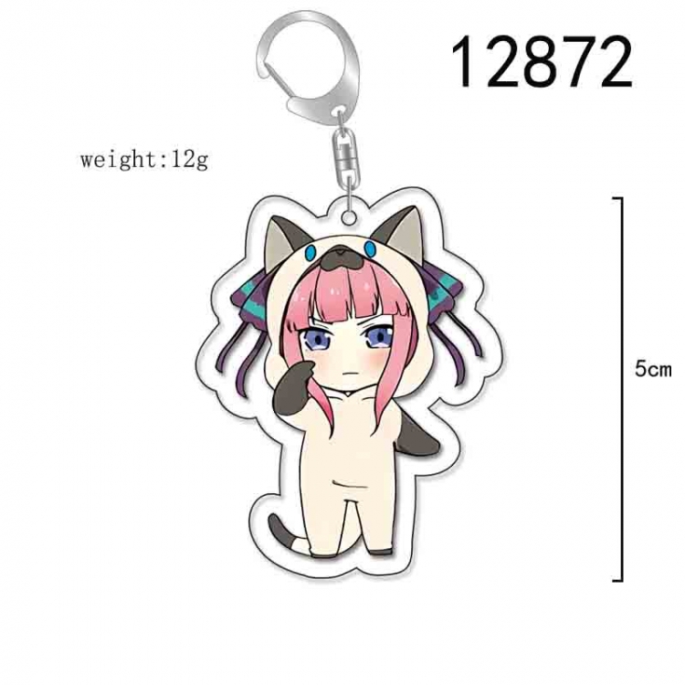 The Quintessential Qunintupiets Anime Acrylic Keychain Charm price for 5 pcs 12872