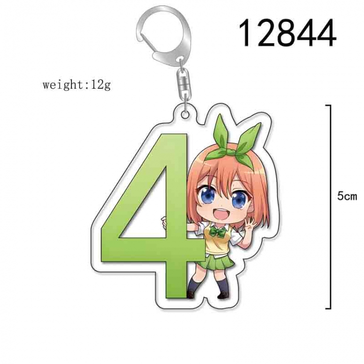 The Quintessential Qunintupiets Anime Acrylic Keychain Charm price for 5 pcs 12844