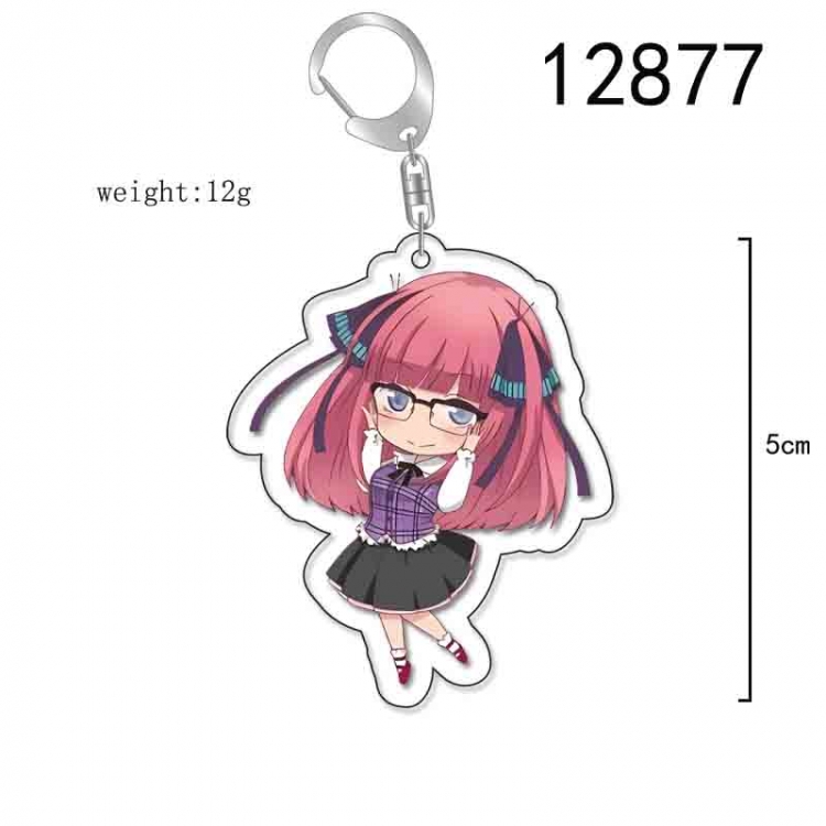 The Quintessential Qunintupiets Anime Acrylic Keychain Charm price for 5 pcs 12877