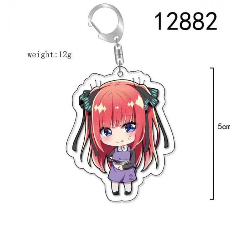 The Quintessential Qunintupiets Anime Acrylic Keychain Charm price for 5 pcs 12882