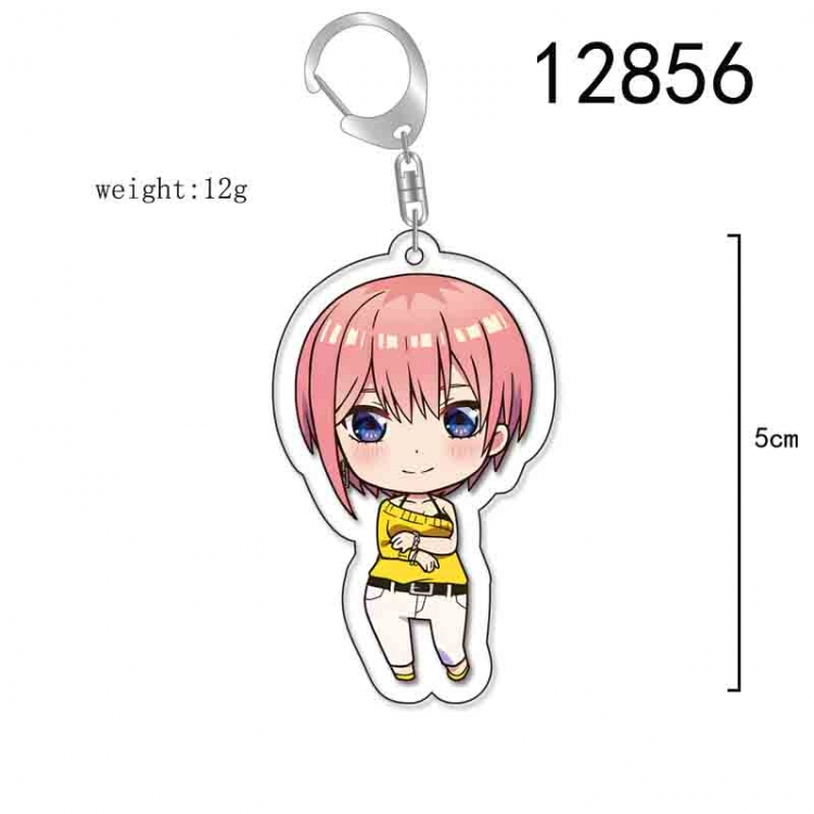 The Quintessential Qunintupiets Anime Acrylic Keychain Charm price for 5 pcs 12856