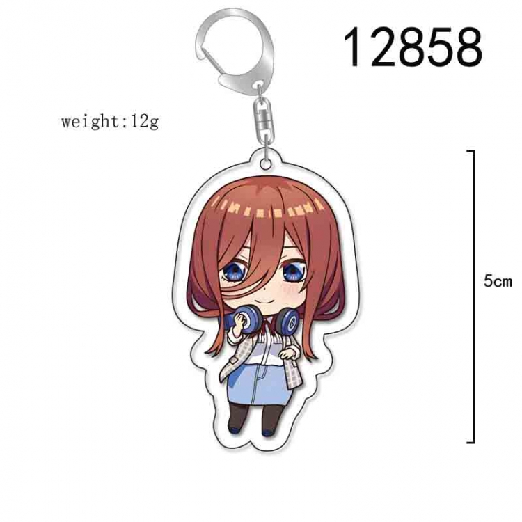 The Quintessential Qunintupiets Anime Acrylic Keychain Charm price for 5 pcs 12858