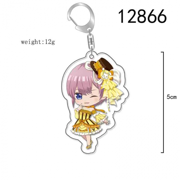 The Quintessential Qunintupiets Anime Acrylic Keychain Charm price for 5 pcs 12866