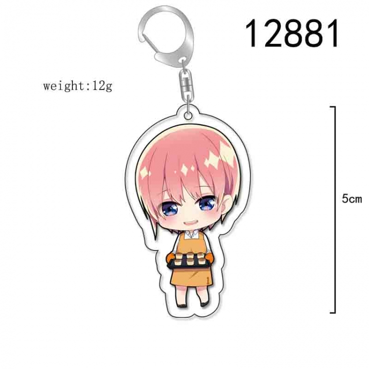 The Quintessential Qunintupiets Anime Acrylic Keychain Charm price for 5 pcs 12881