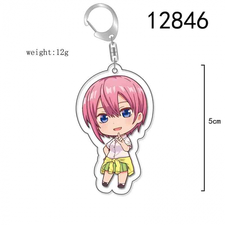 The Quintessential Qunintupiets Anime Acrylic Keychain Charm price for 5 pcs 12846