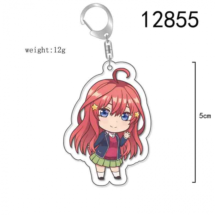 The Quintessential Qunintupiets Anime Acrylic Keychain Charm price for 5 pcs 12855