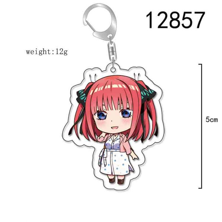 The Quintessential Qunintupiets Anime Acrylic Keychain Charm price for 5 pcs 12857