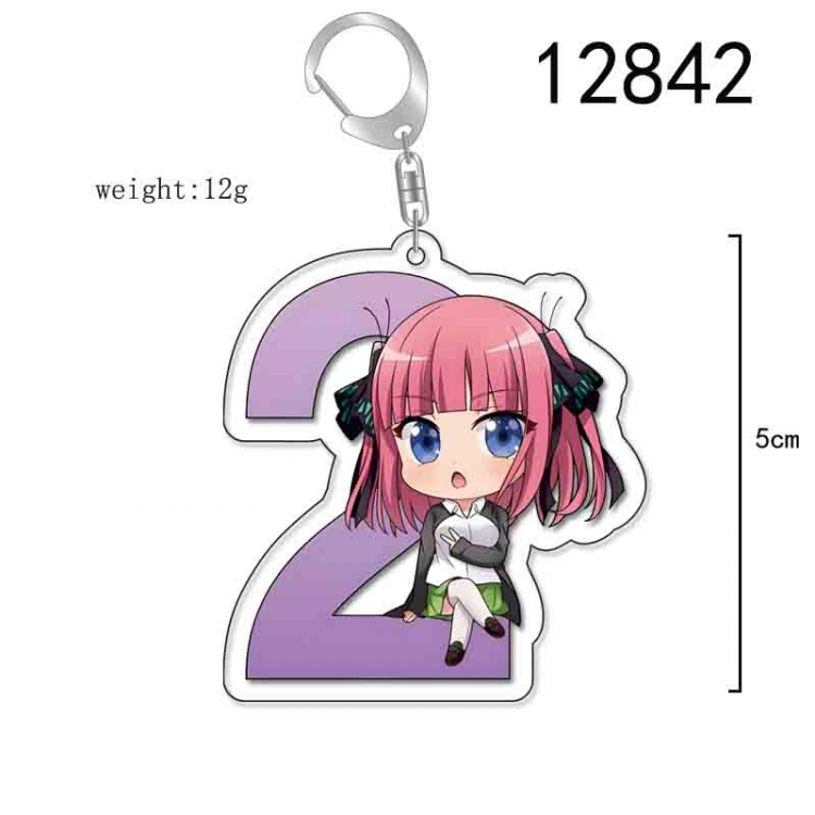 The Quintessential Qunintupiets Anime Acrylic Keychain Charm price for 5 pcs 12842