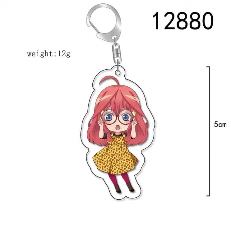 The Quintessential Qunintupiets Anime Acrylic Keychain Charm price for 5 pcs 12880