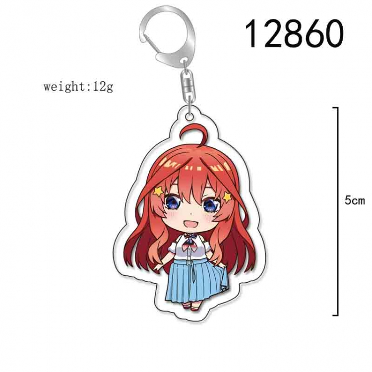 The Quintessential Qunintupiets Anime Acrylic Keychain Charm price for 5 pcs 12860