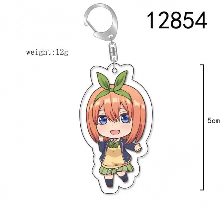 The Quintessential Qunintupiets Anime Acrylic Keychain Charm price for 5 pcs 12854