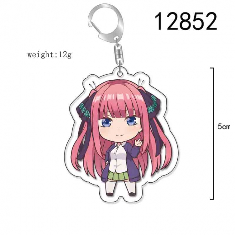 The Quintessential Qunintupiets Anime Acrylic Keychain Charm price for 5 pcs 12852