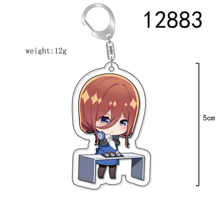 The Quintessential Qunintupiets Anime Acrylic Keychain Charm price for 5 pcs 12883