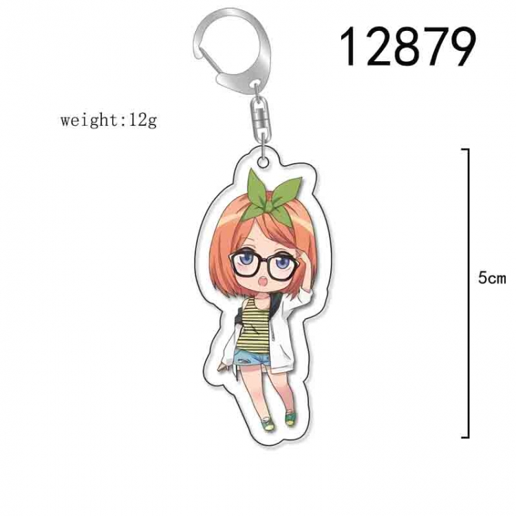 The Quintessential Qunintupiets Anime Acrylic Keychain Charm price for 5 pcs 12879