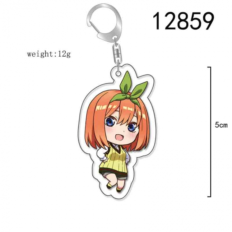 The Quintessential Qunintupiets Anime Acrylic Keychain Charm price for 5 pcs 12859